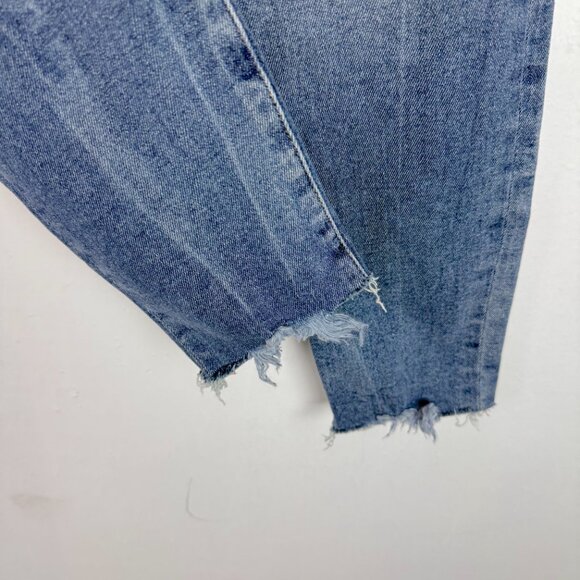 Frame Le Skinny de Jeanne Fray Hem Stiletto Jeans Dupont Wash Skinny Size 29 EUC - Picture 5 of 13